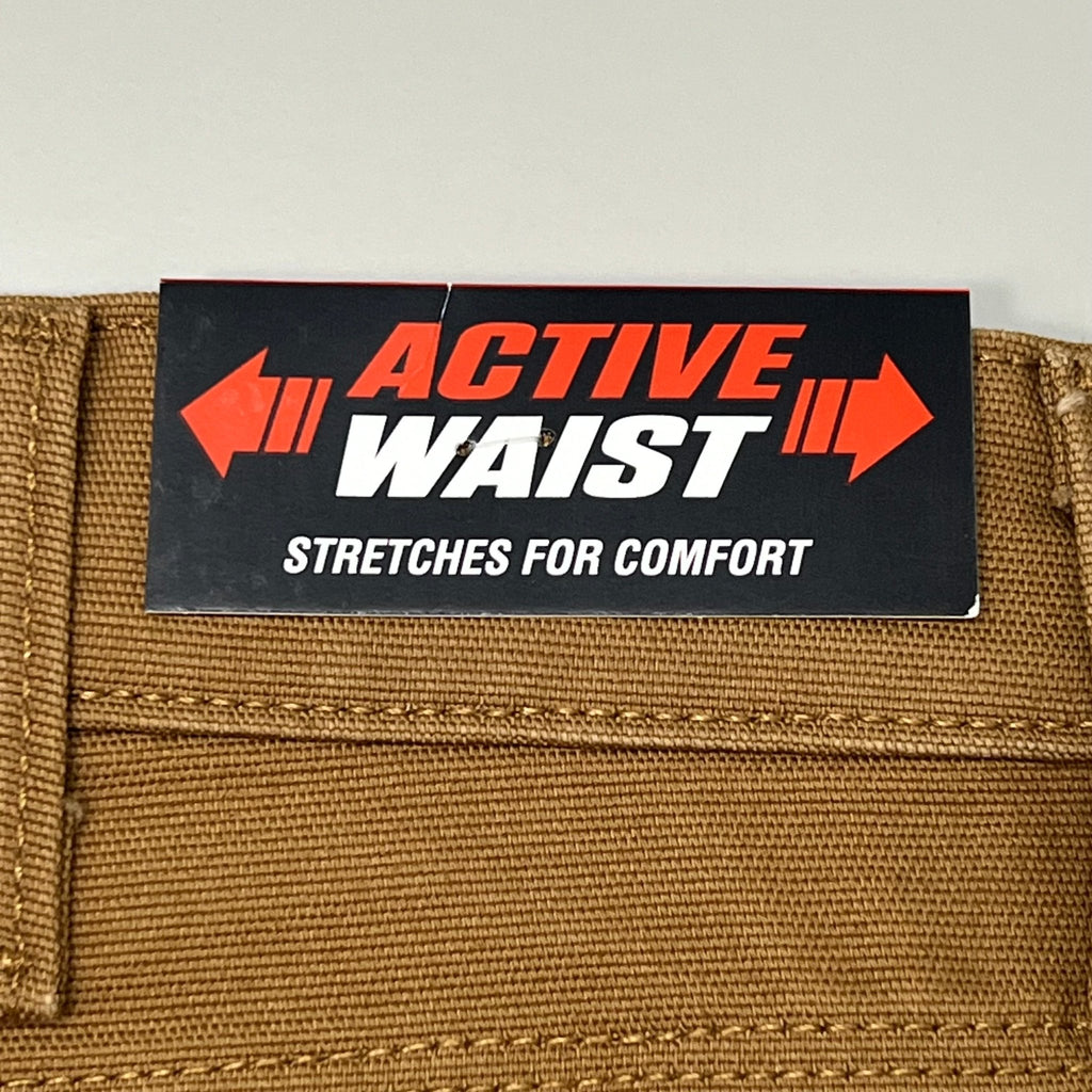DICKIES Flex Regular Fit Double Knee Pant Men's Sz 38X34 Stonewashed Brown Duck - SNOODBANGER customs