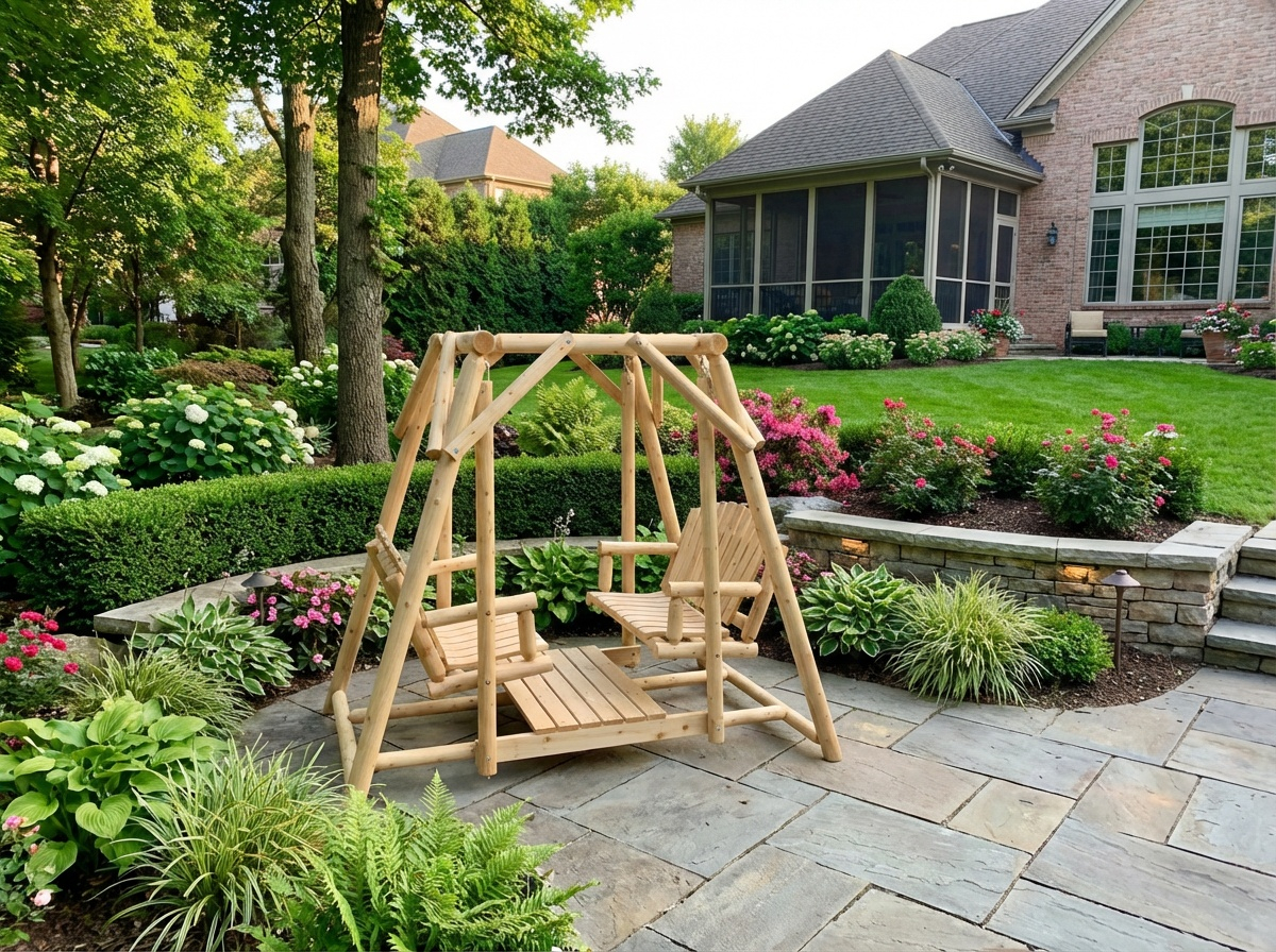 Double Benches Swing for Patio - SNOODBANGER customs