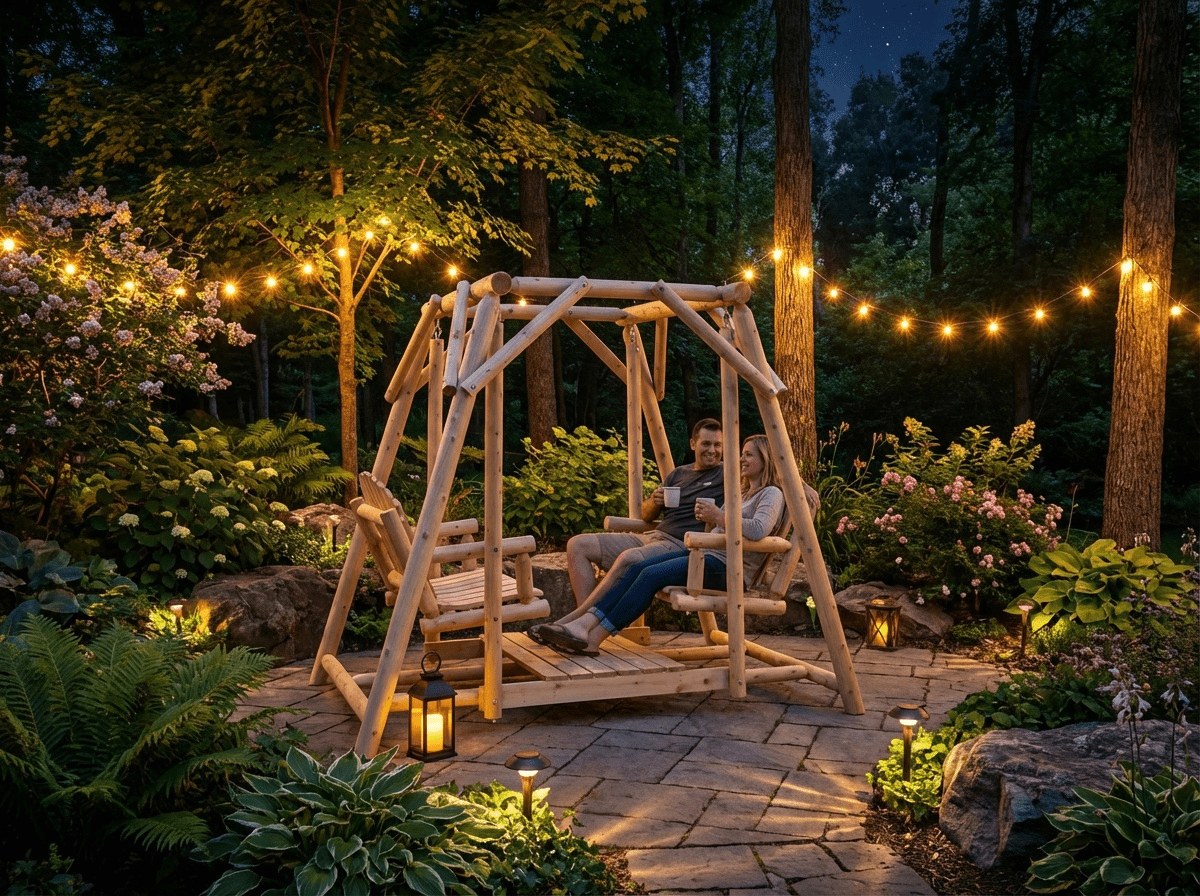 Double Benches Swing for Patio - SNOODBANGER customs