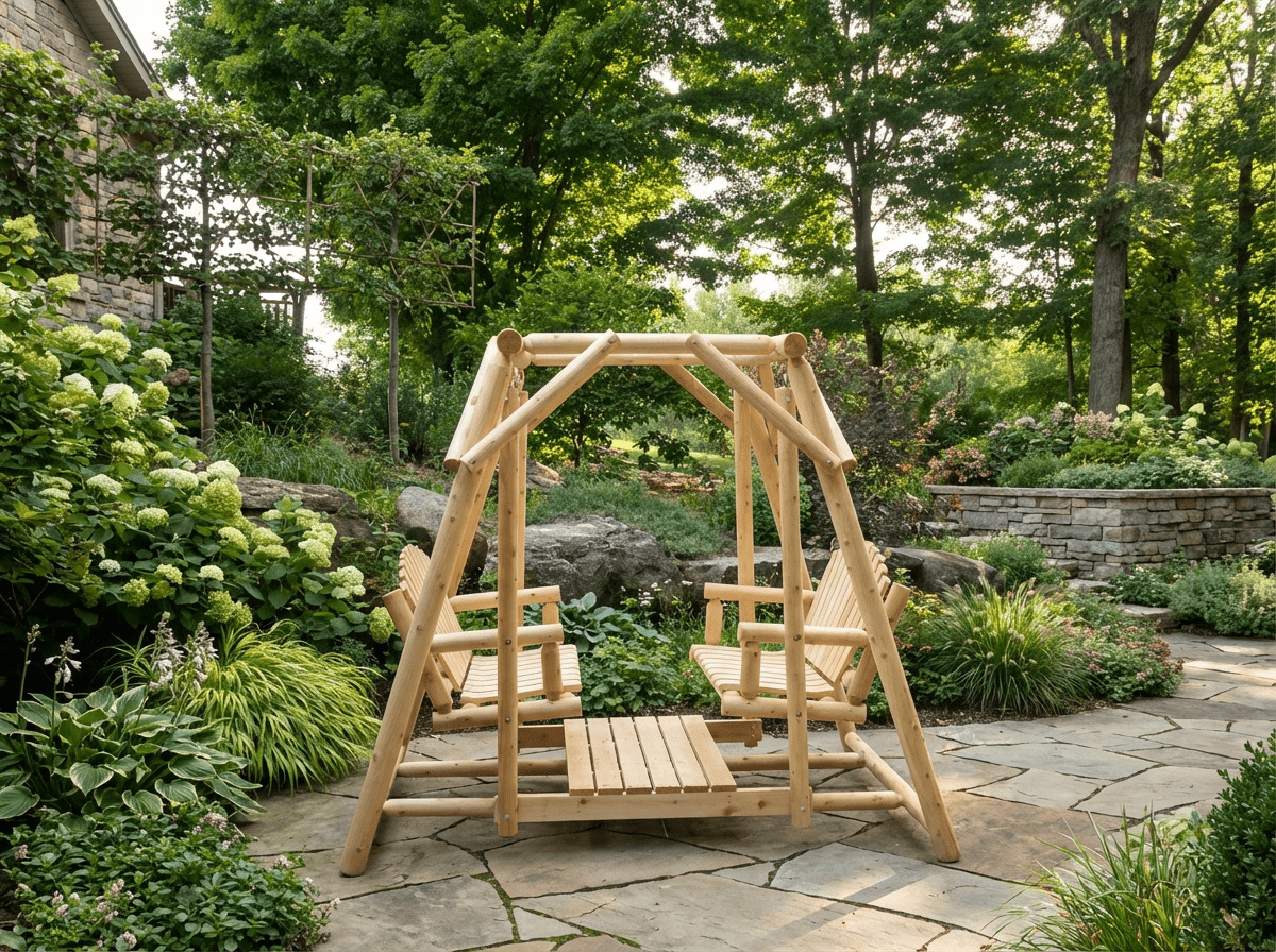 Double Benches Swing for Patio - SNOODBANGER customs