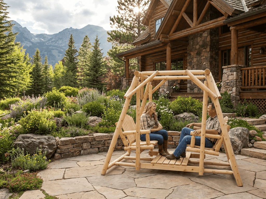 Double Benches Swing for Patio - SNOODBANGER customs