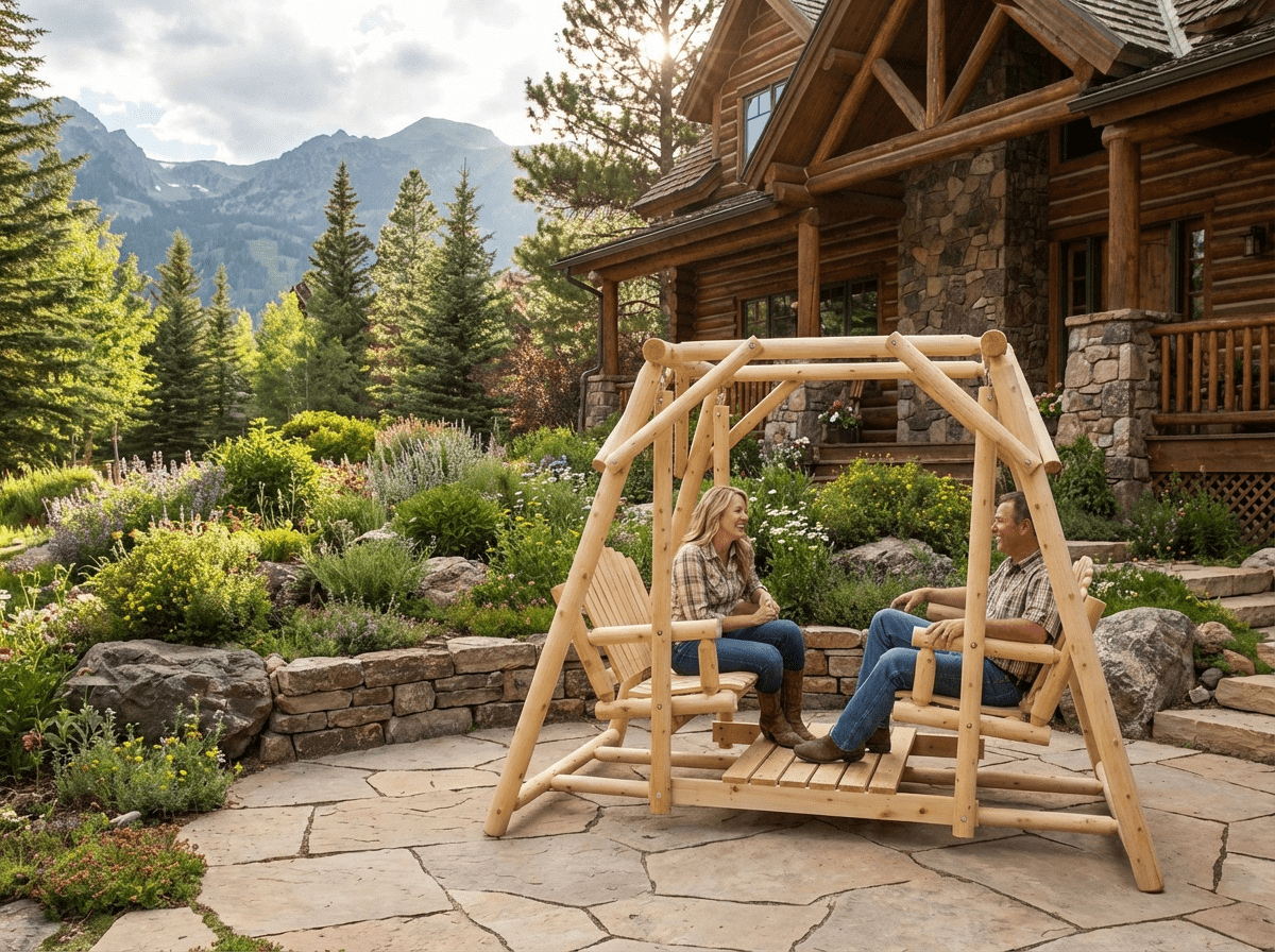 Double Benches Swing for Patio - SNOODBANGER customs