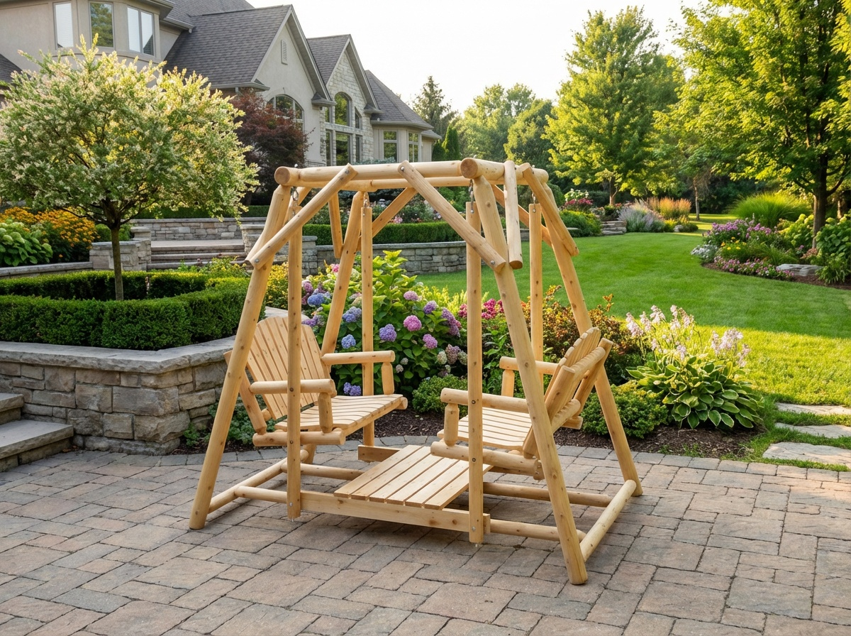 Double Benches Swing for Patio - SNOODBANGER customs