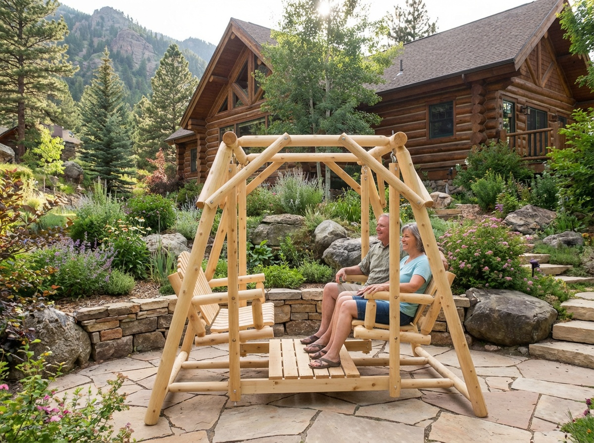 Double Benches Swing for Patio - SNOODBANGER customs