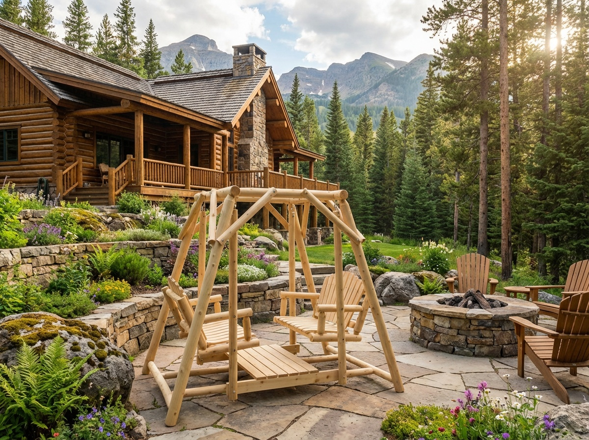 Double Benches Swing for Patio - SNOODBANGER customs