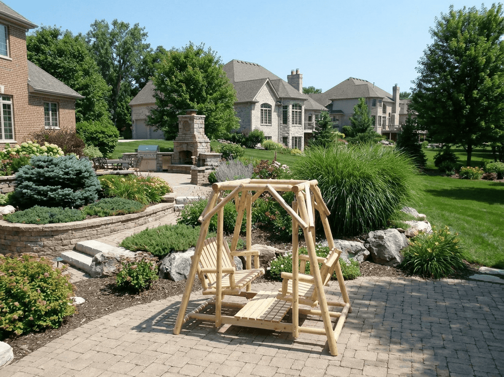 Double Benches Swing for Patio - SNOODBANGER customs