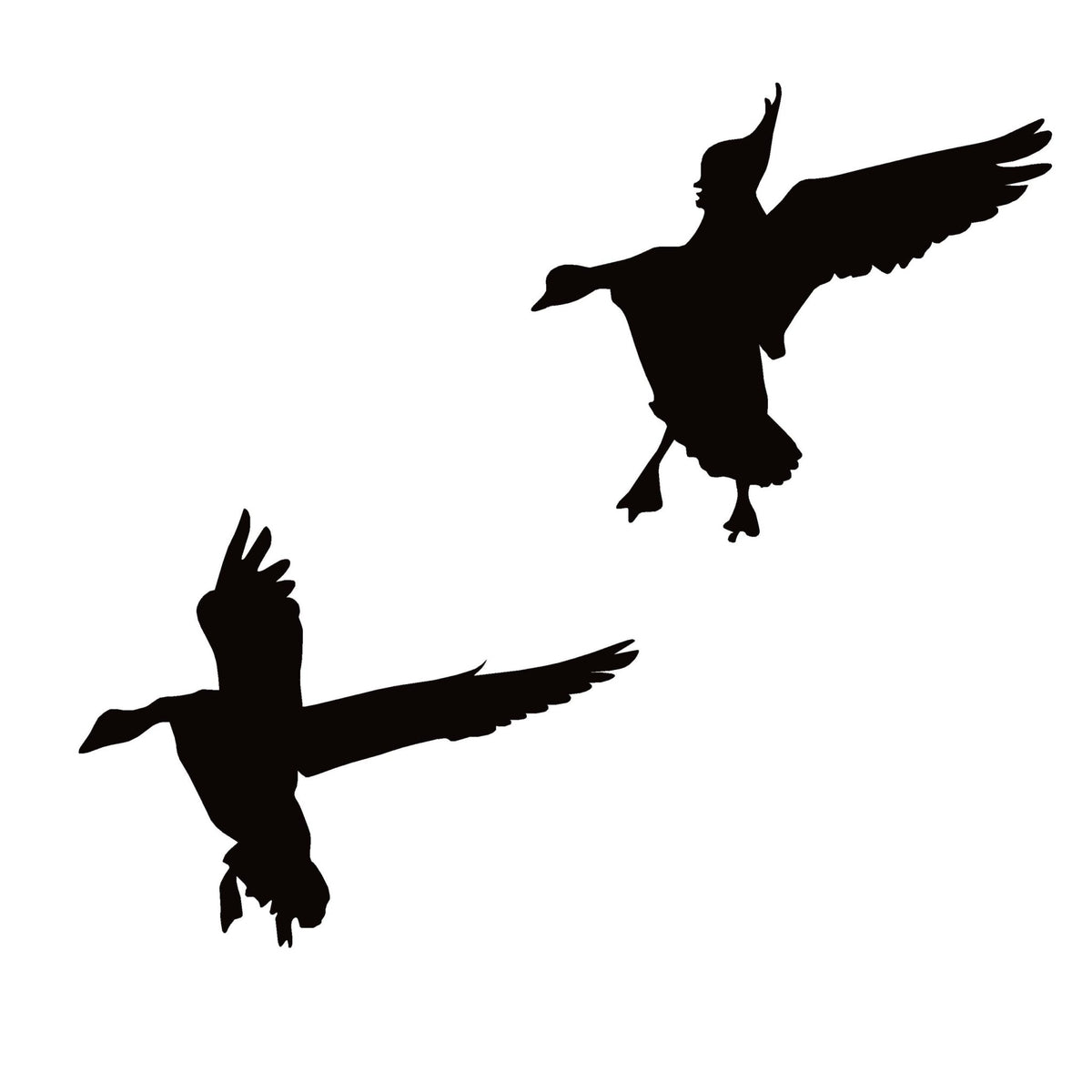 Geese Landing in Spread Window Decal - Geese Landing in Spread Window Sticker - 7611 - SNOODBANGER customs