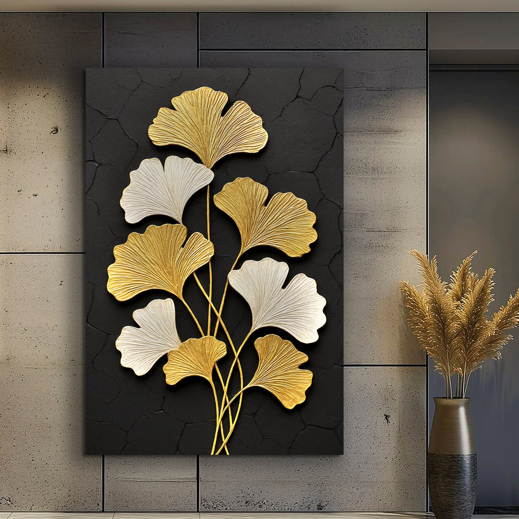 Golden Ginkgo Wall Art - SNOODBANGER customs