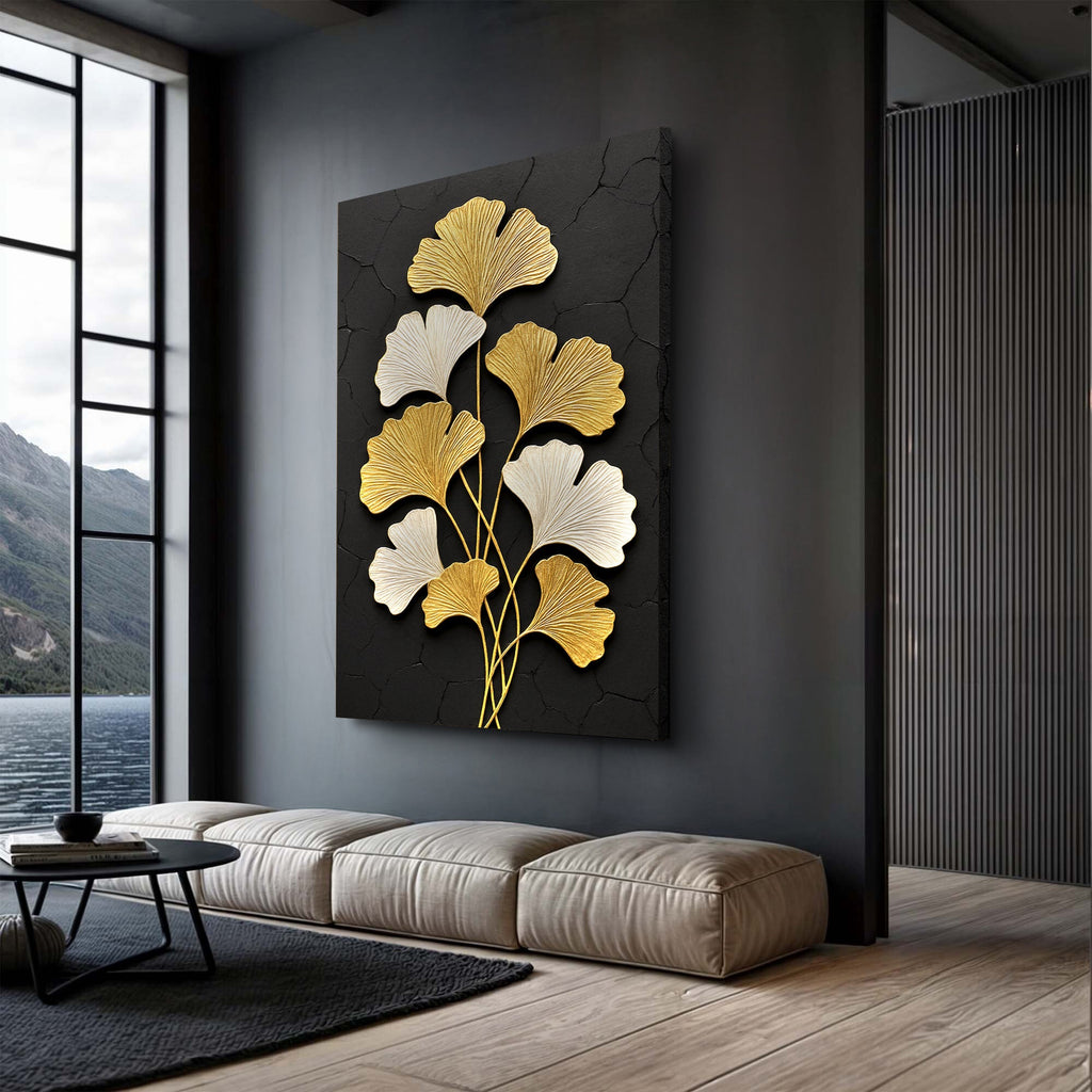 Golden Ginkgo Wall Art - SNOODBANGER customs