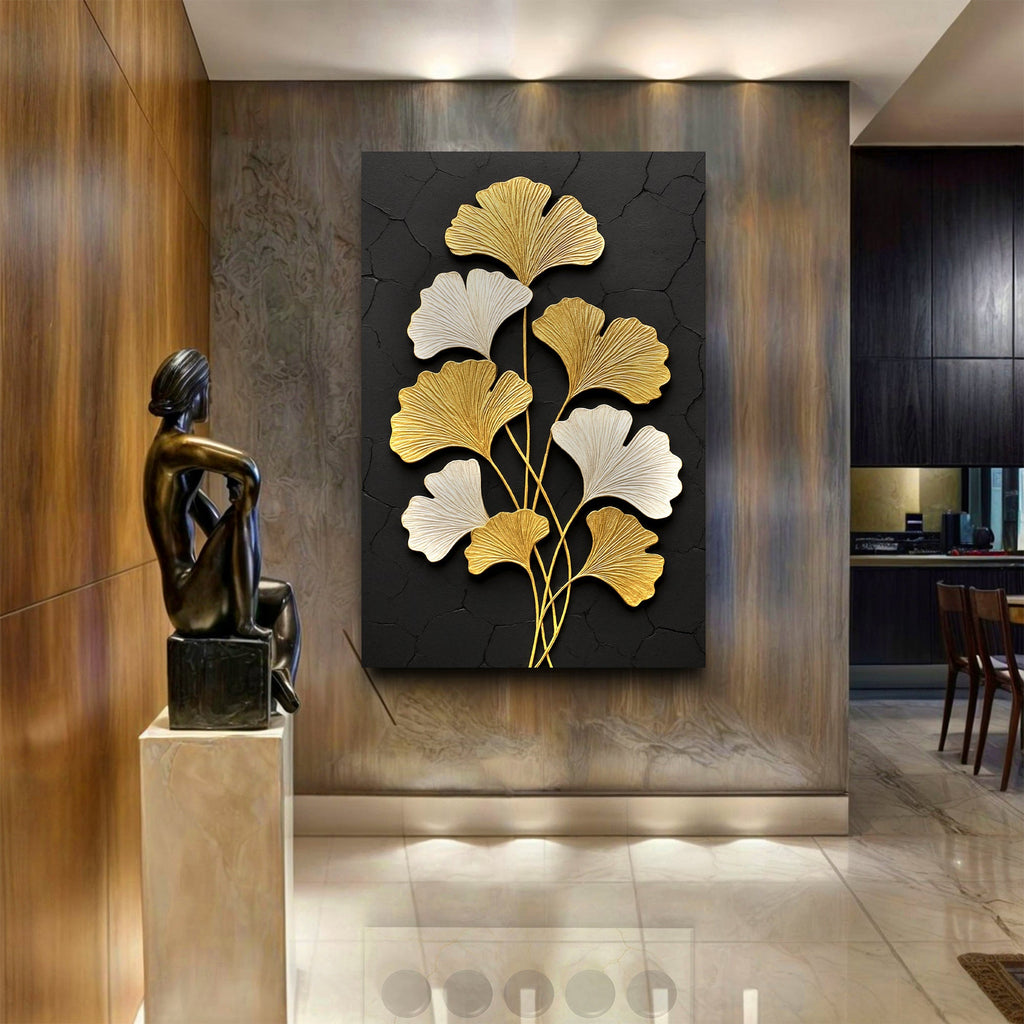 Golden Ginkgo Wall Art - SNOODBANGER customs
