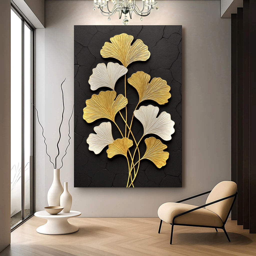Golden Ginkgo Wall Art - SNOODBANGER customs