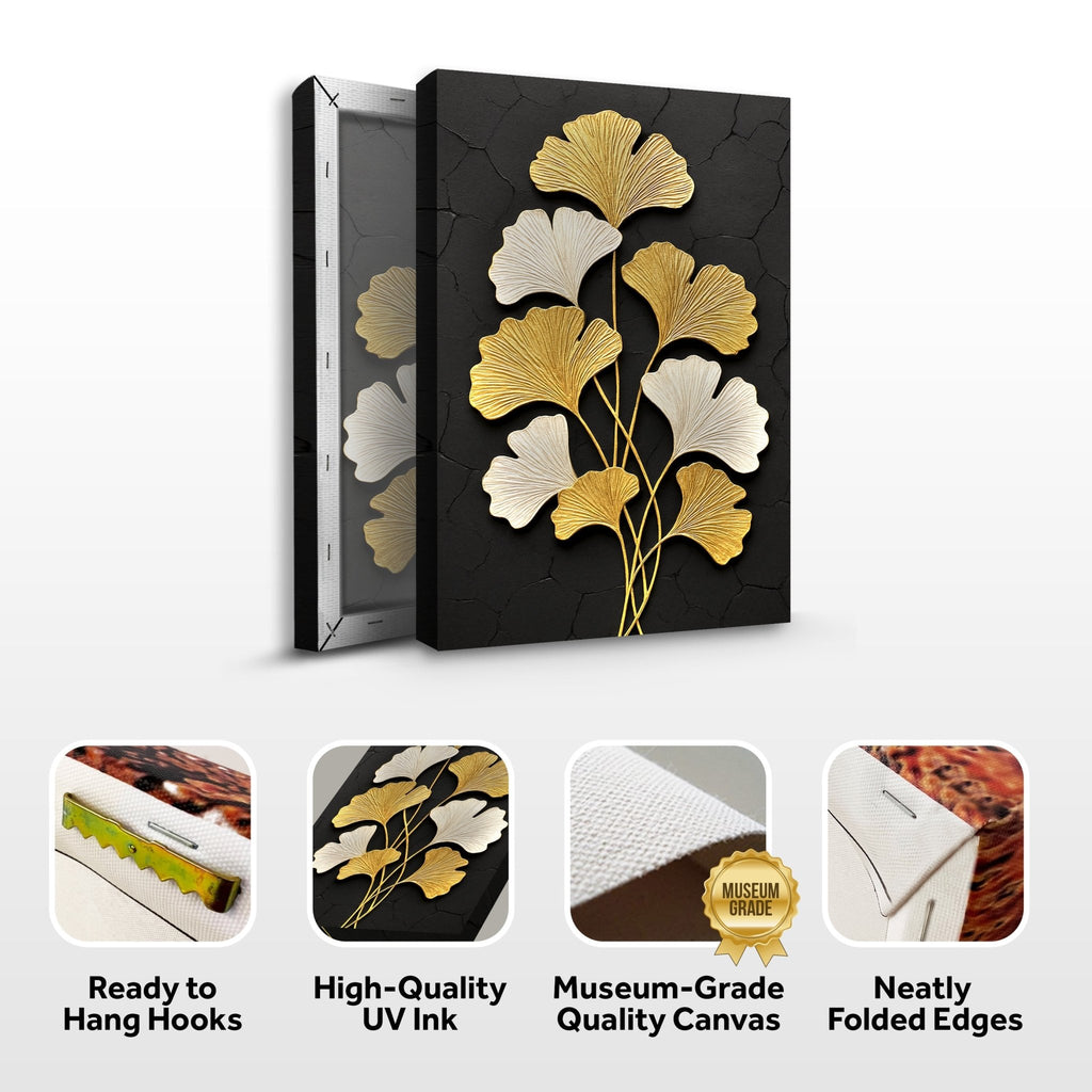 Golden Ginkgo Wall Art - SNOODBANGER customs