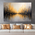 Golden Reflections Abstract Wall Art - SNOODBANGER customs