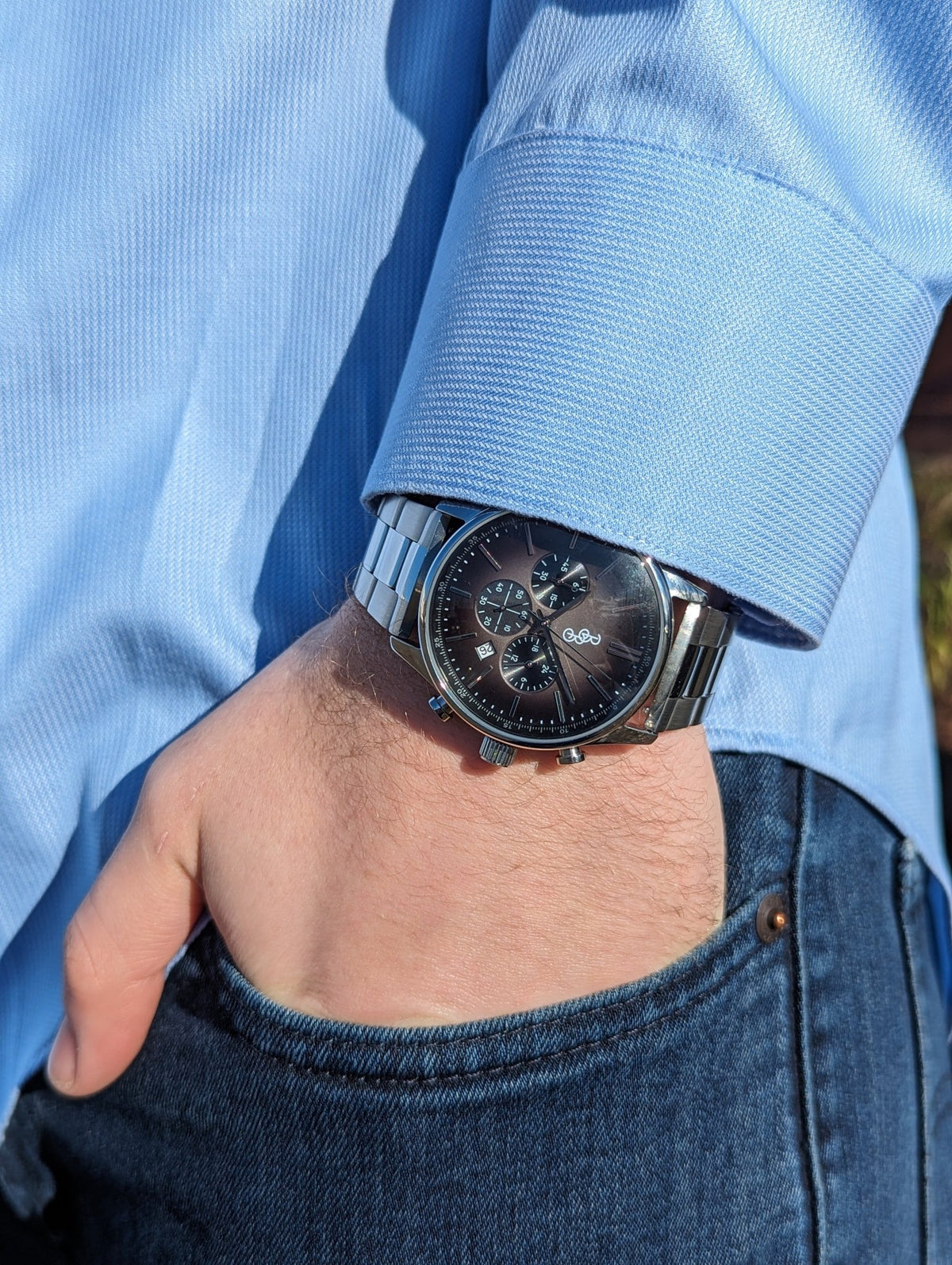 Gray Retro Chronograph - SNOODBANGER customs