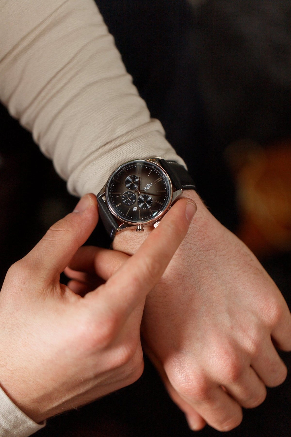 Gray Retro Chronograph - SNOODBANGER customs