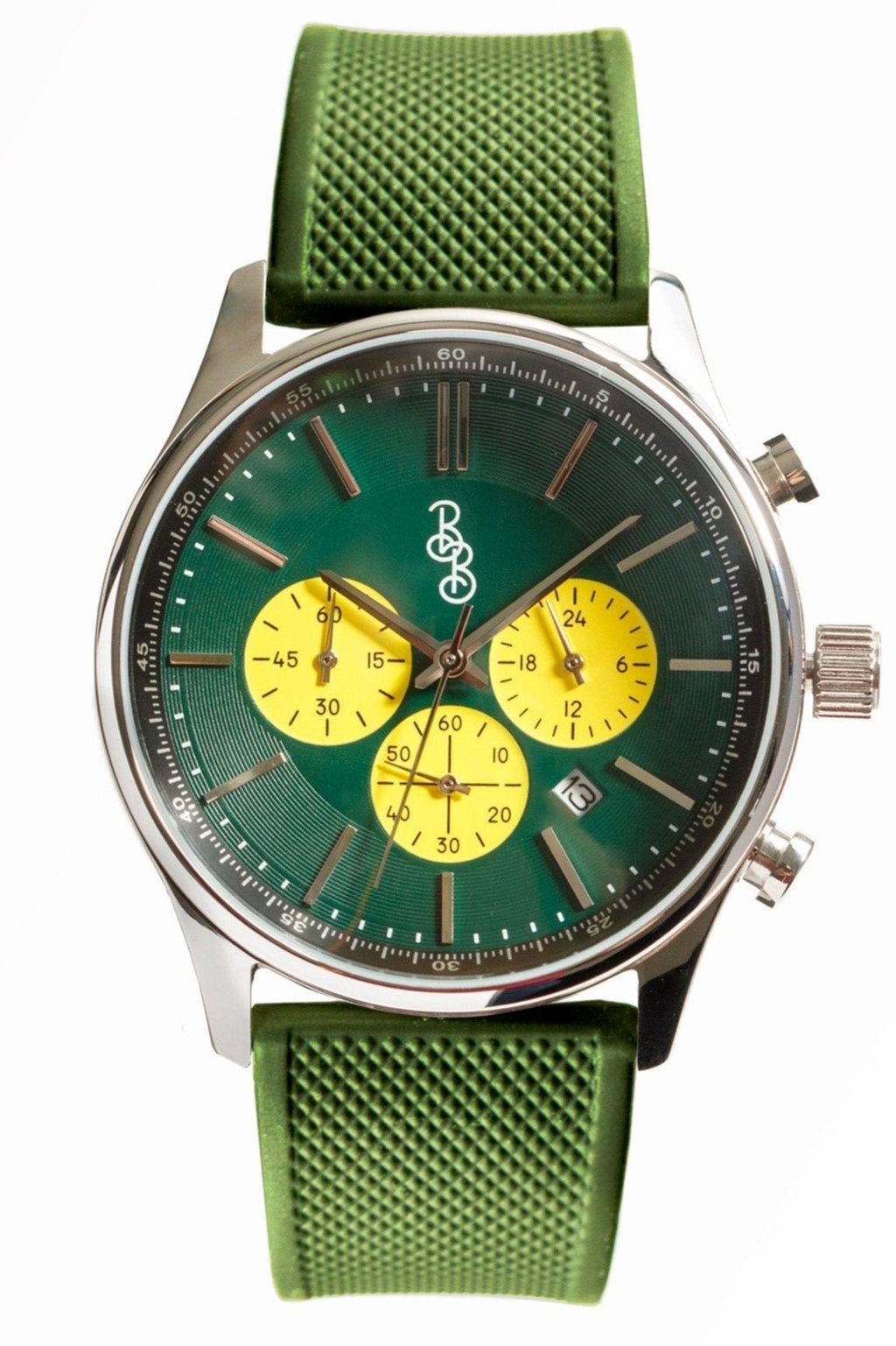 Green and Yellow Chronograph - SNOODBANGER customs