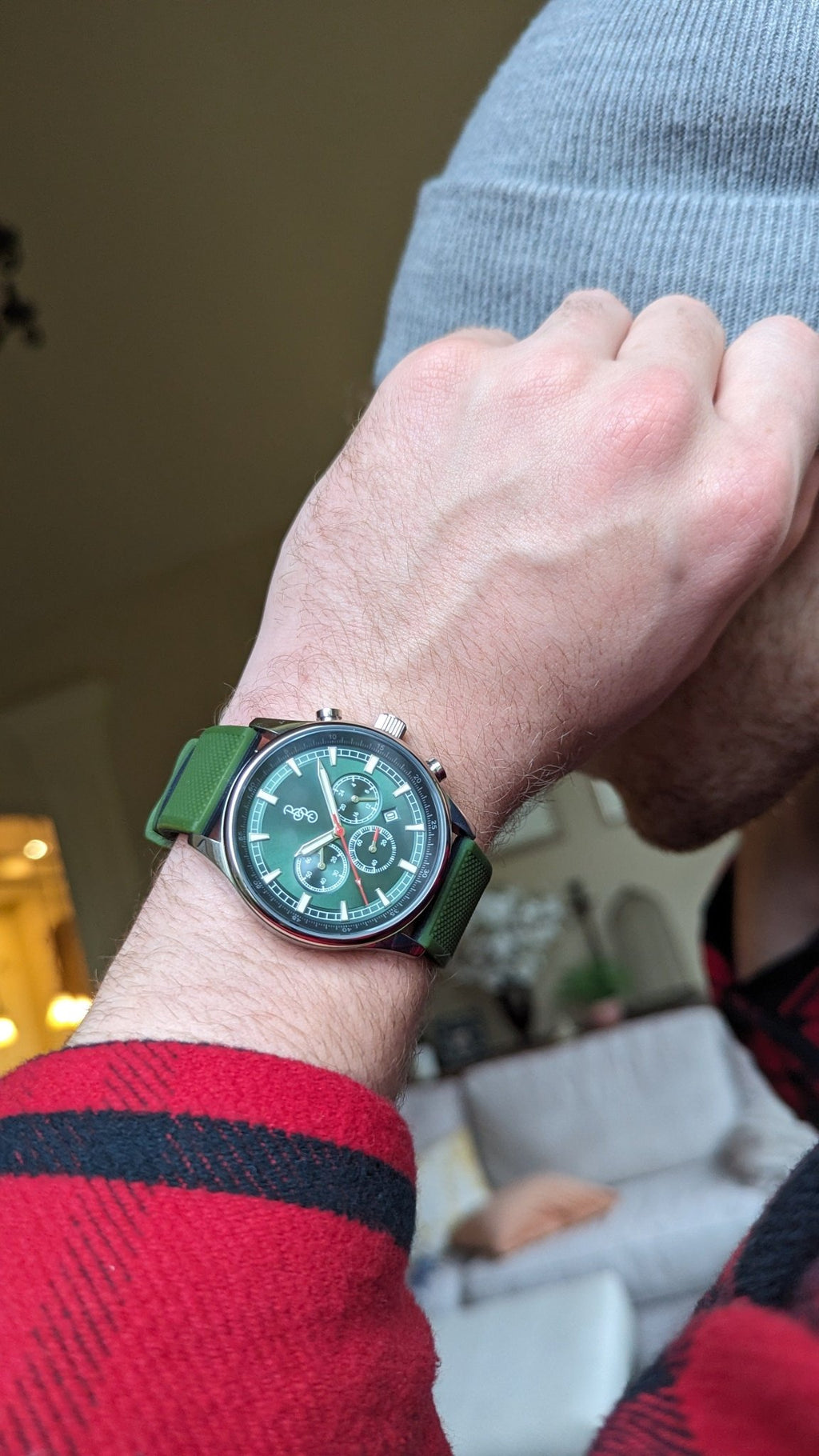 Green Sport Chronograph - SNOODBANGER customs