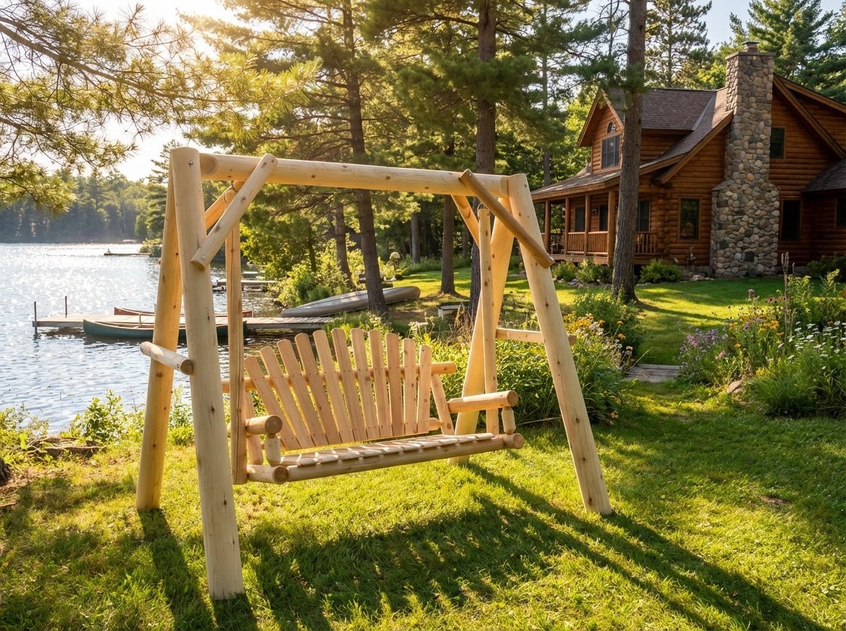 Handcrafted Patio Wooden Swing - SNOODBANGER customs