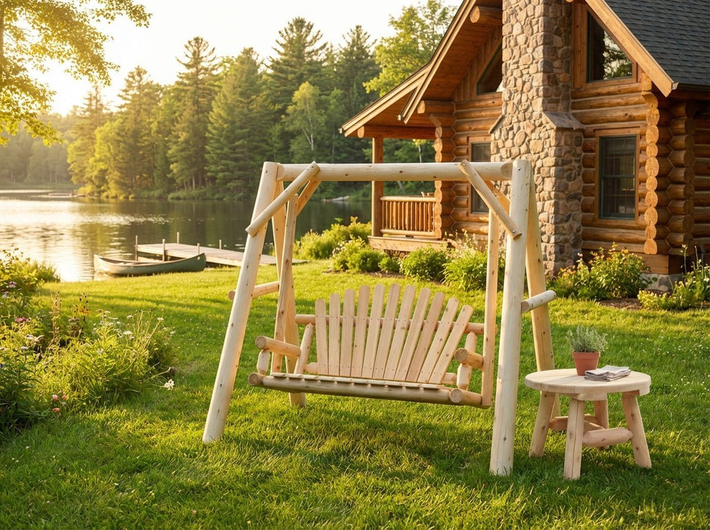 Handcrafted Patio Wooden Swing - SNOODBANGER customs