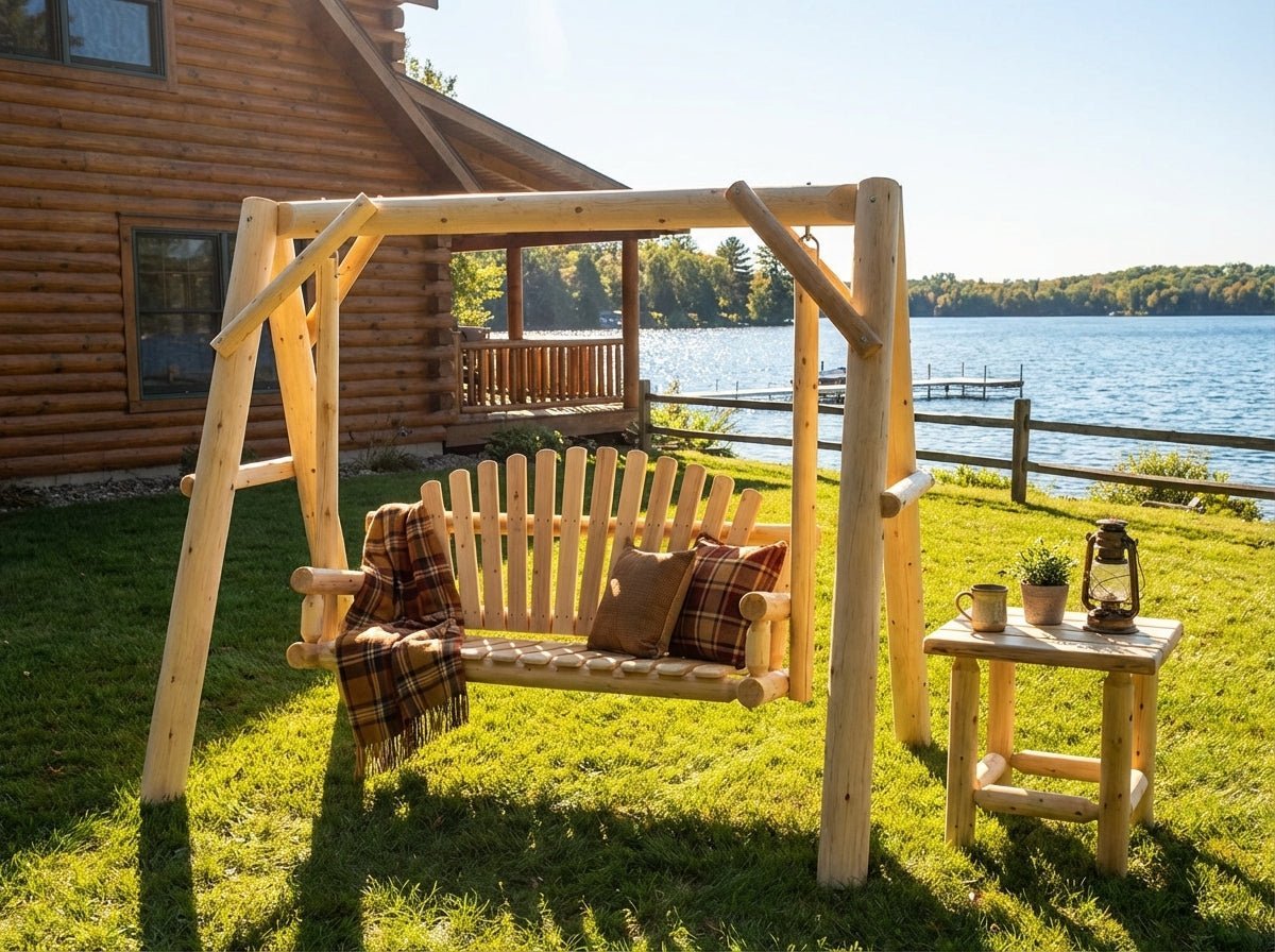 Handcrafted Patio Wooden Swing - SNOODBANGER customs