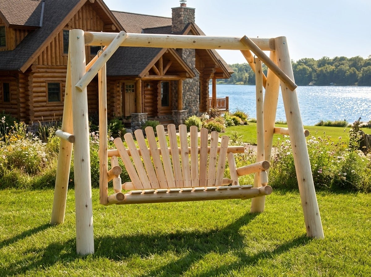 Handcrafted Patio Wooden Swing - SNOODBANGER customs