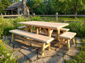 Handmade Rustic Outdoor Picnic Table - SNOODBANGER customs