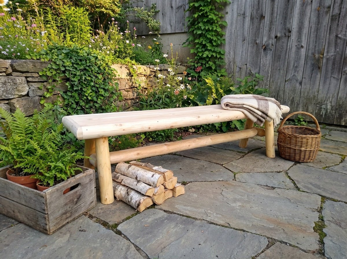 Handmade Solid Wooden Bench - SNOODBANGER customs