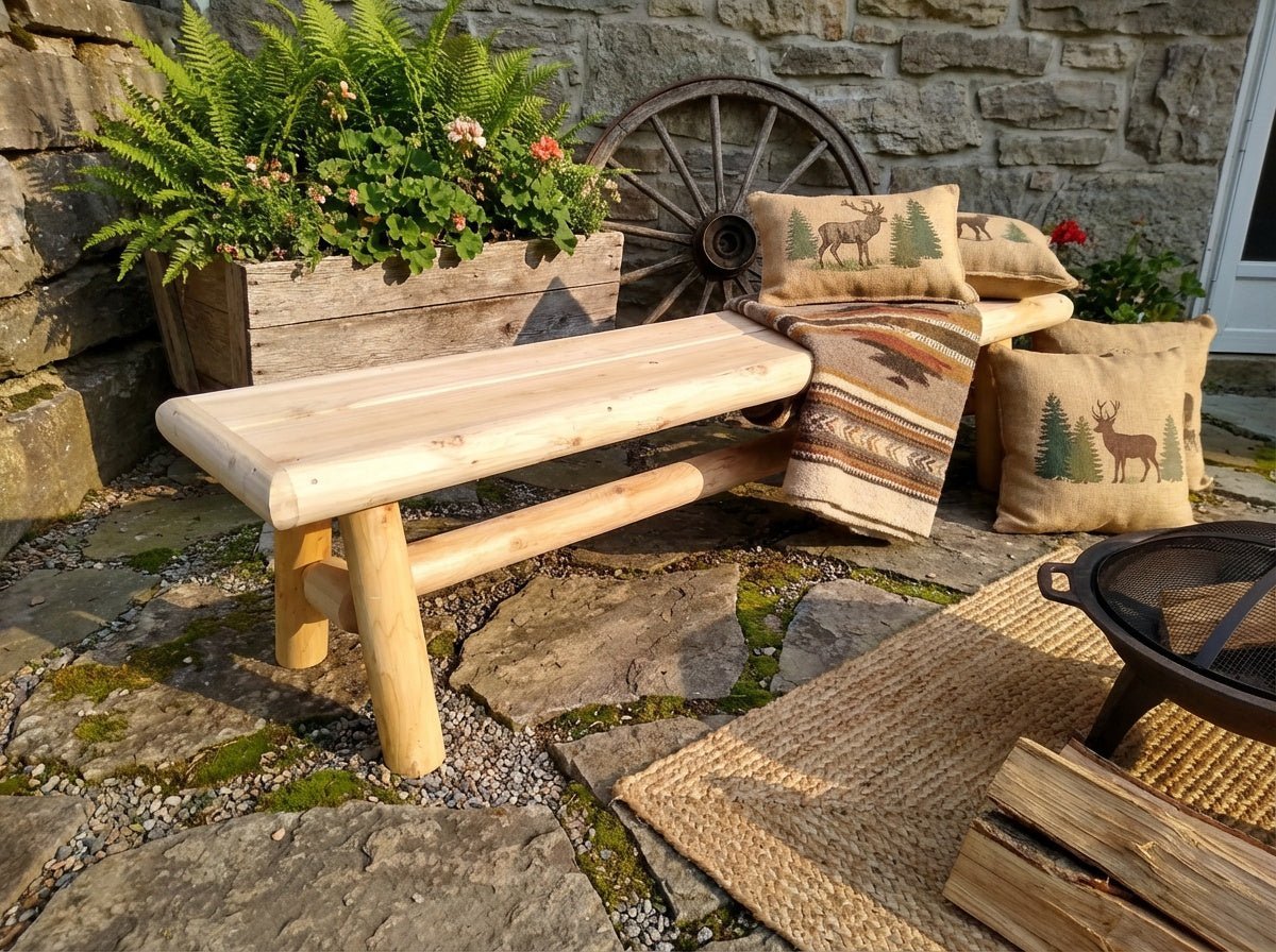 Handmade Solid Wooden Bench - SNOODBANGER customs
