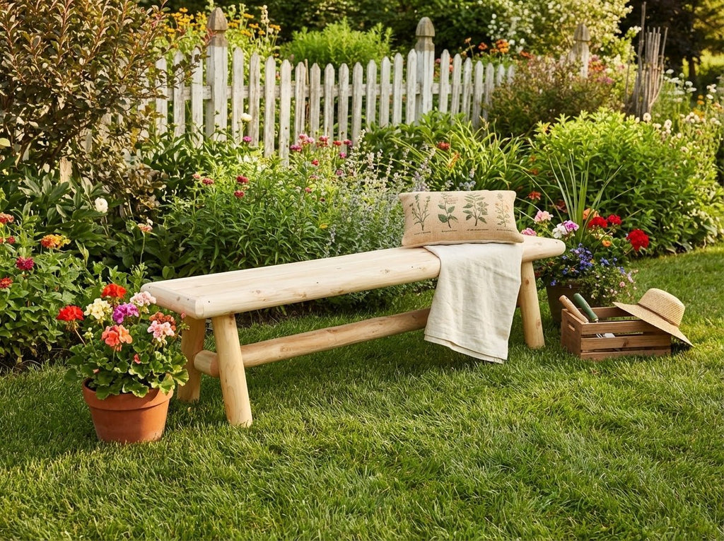 Handmade Solid Wooden Bench - SNOODBANGER customs