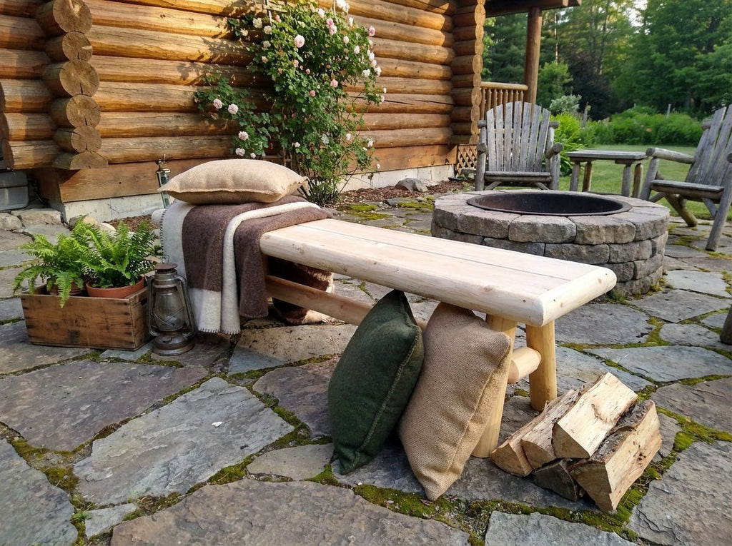 Handmade Solid Wooden Bench - SNOODBANGER customs