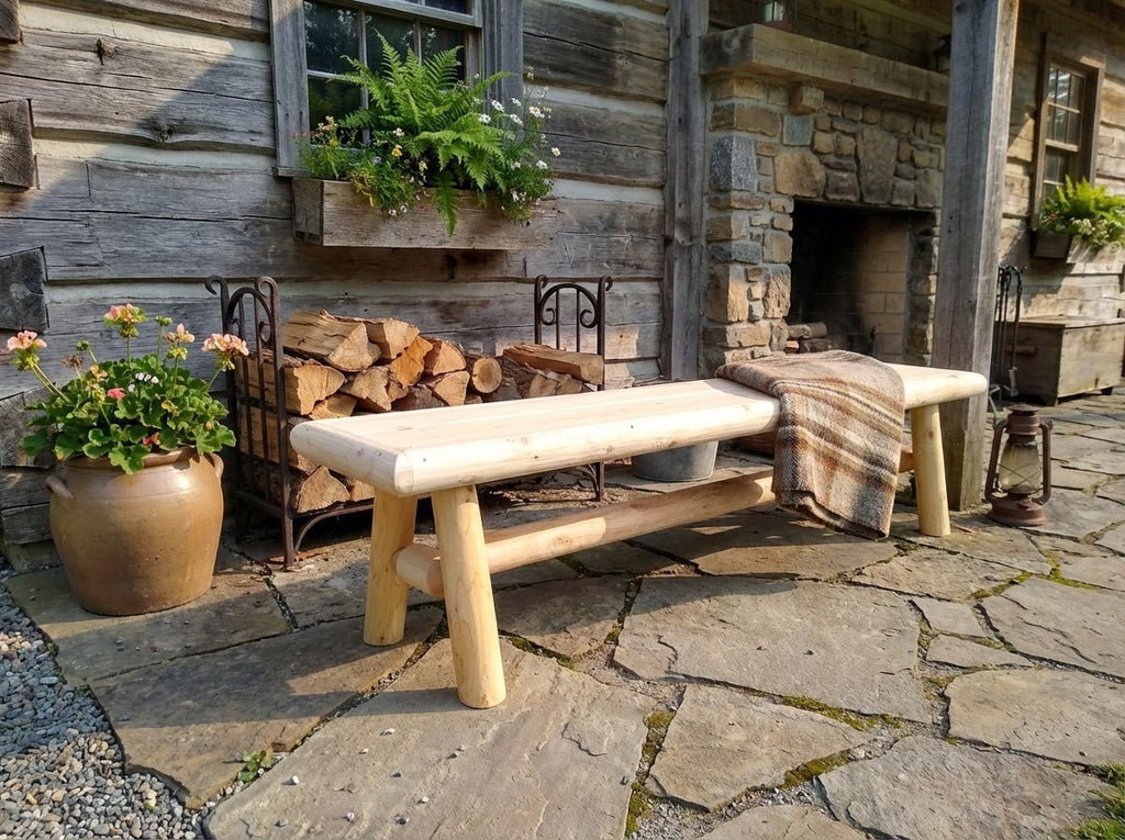 Handmade Solid Wooden Bench - SNOODBANGER customs