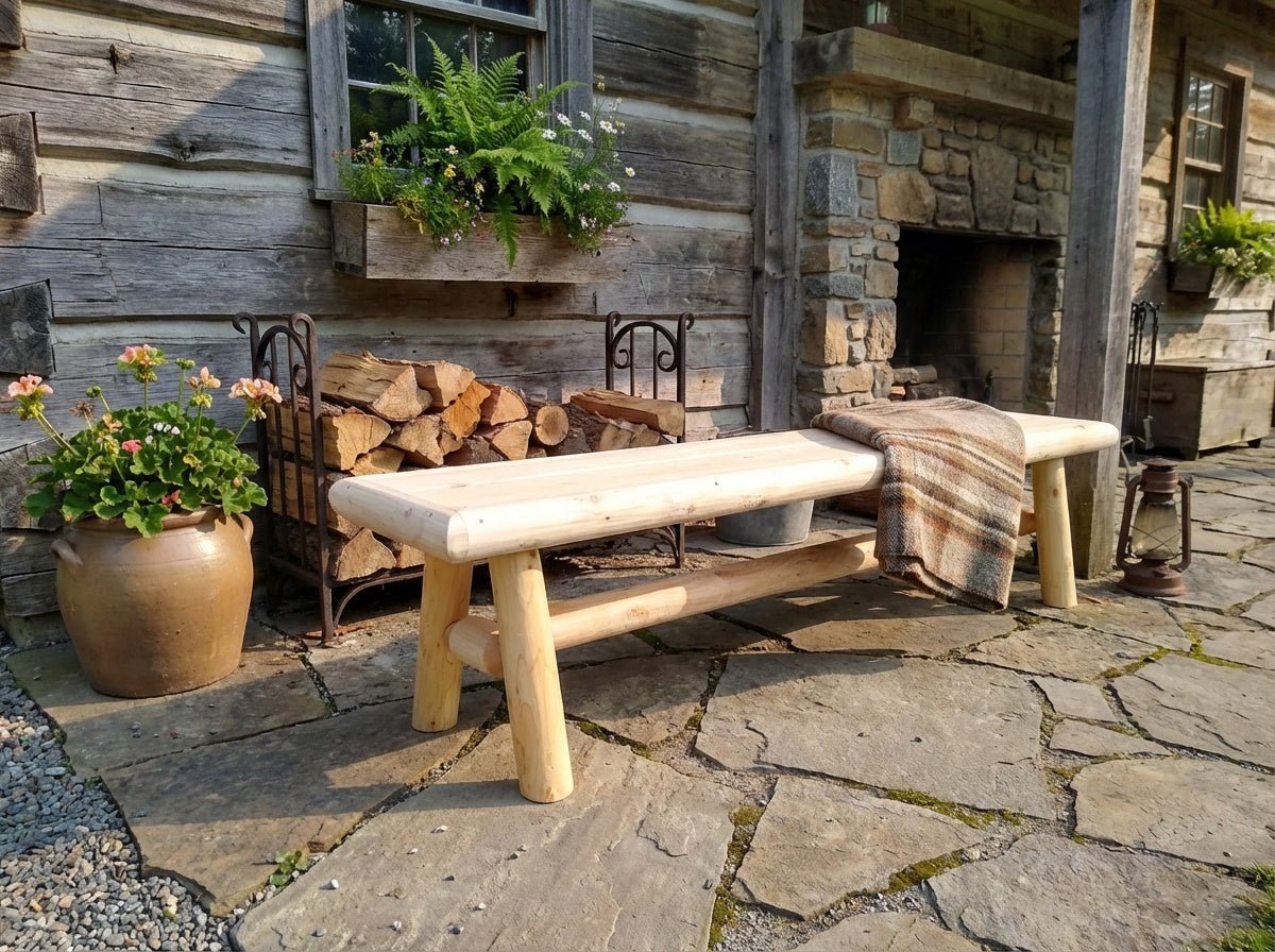 Handmade Solid Wooden Bench - SNOODBANGER customs