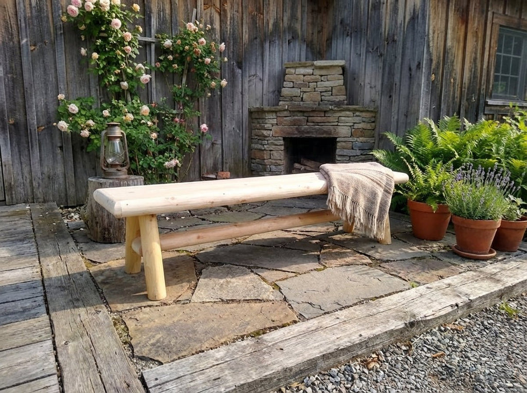 Handmade Solid Wooden Bench - SNOODBANGER customs