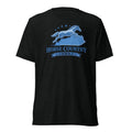 Horse Country USA T-Shirt | Blue Horse & Kentucky Outline | Elite Tri-Blend - SNOODBANGER customs