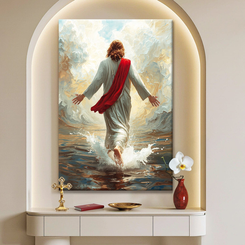 Jesus Christ Walking On Water Faith Wall Art IX - SNOODBANGER customs
