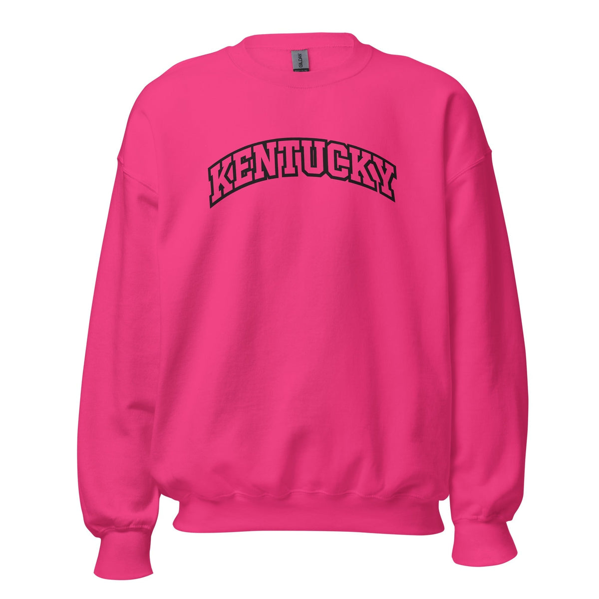 Kentucky Arched Sweatshirt | Thick Outline Block Letter Design | Basic - SNOODBANGER customs