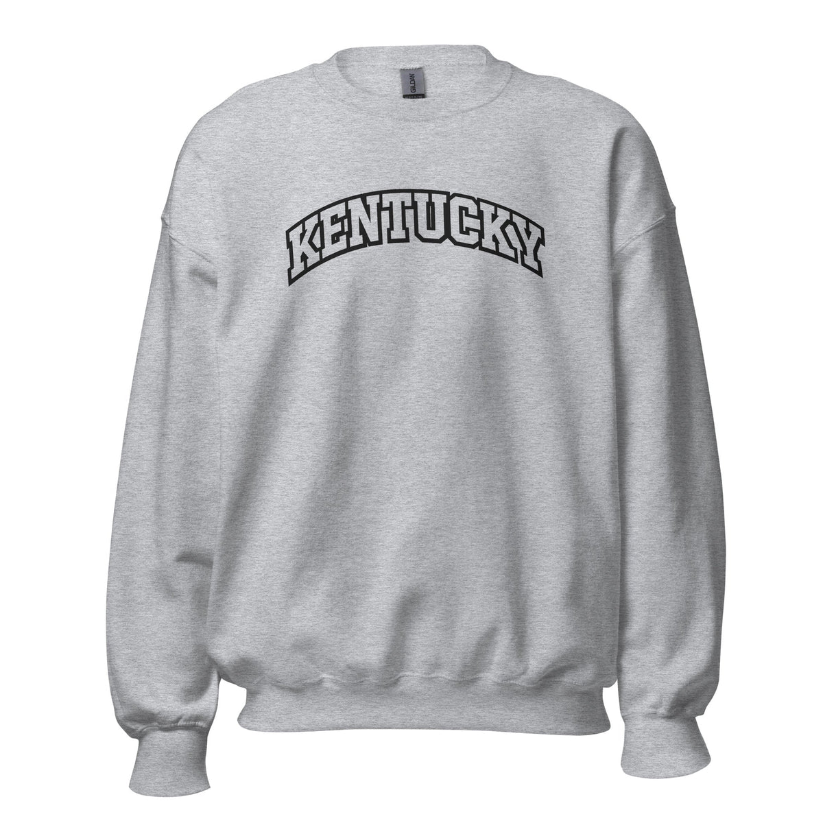 Kentucky Arched Sweatshirt | Thick Outline Block Letter Design | Basic - SNOODBANGER customs
