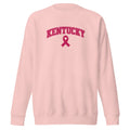 Kentucky Awareness Sweatshirt | Embroidered Pink Ribbon Design | Premium Fleece - SNOODBANGER customs