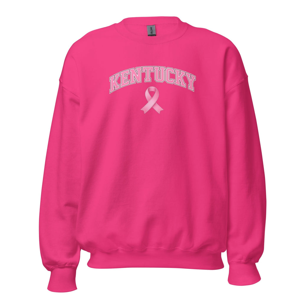 Kentucky Awareness Sweatshirt | Pink Ribbon Collegiate Design - SNOODBANGER customs
