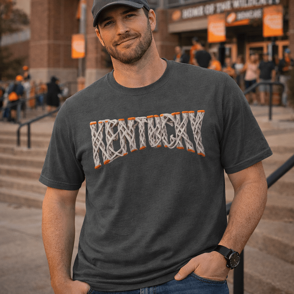 Kentucky Basketball T-Shirt | Net Typography Design | Classic - SNOODBANGER customs