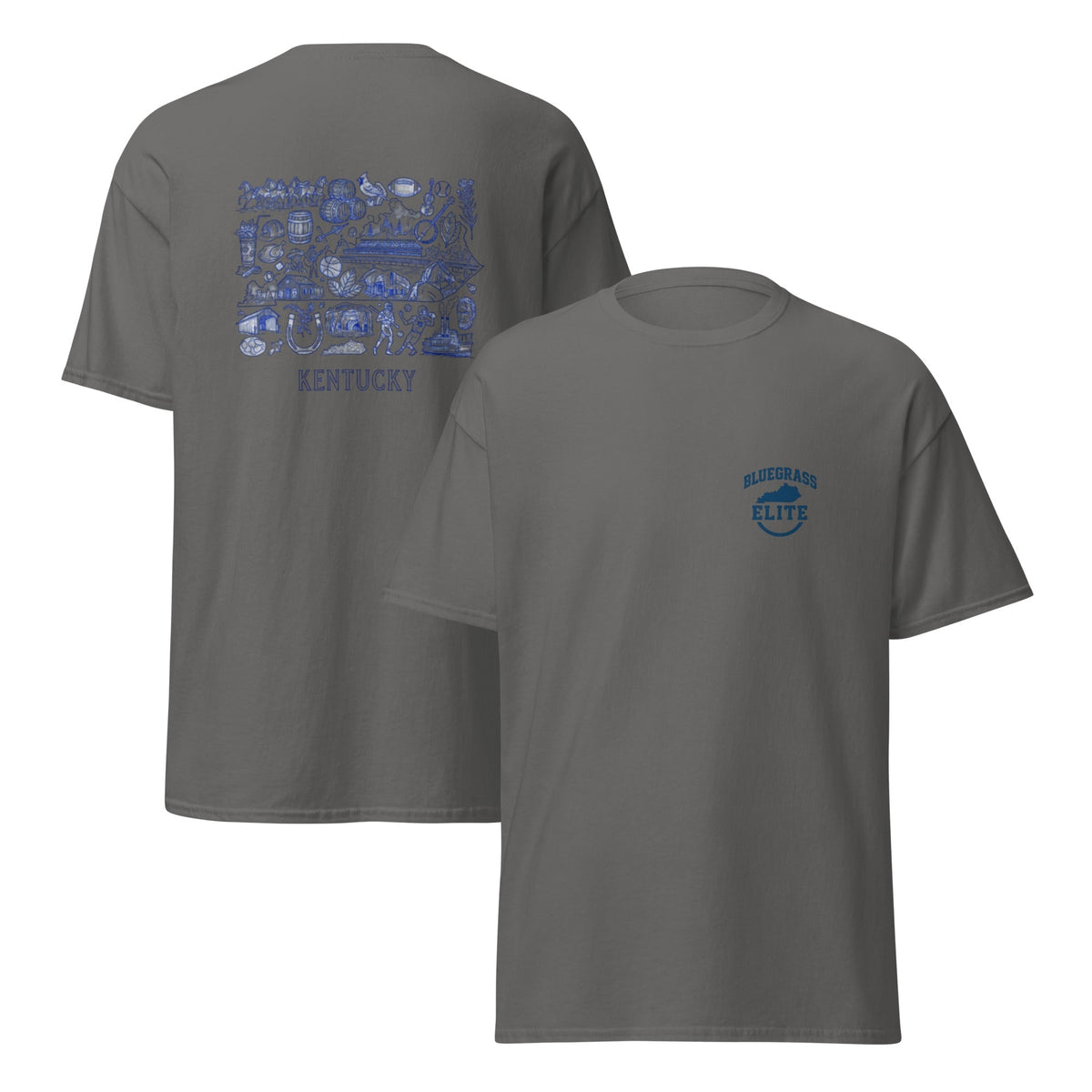 Kentucky Blue ink Back classic tee - SNOODBANGER customs