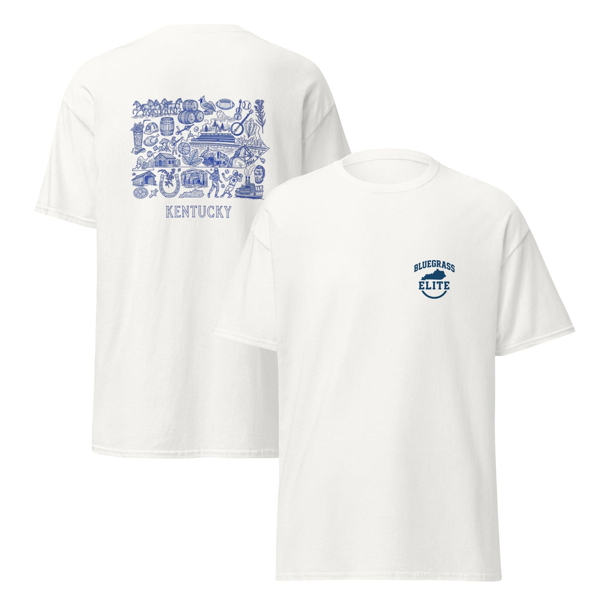 Kentucky Blue ink Back classic tee - SNOODBANGER customs