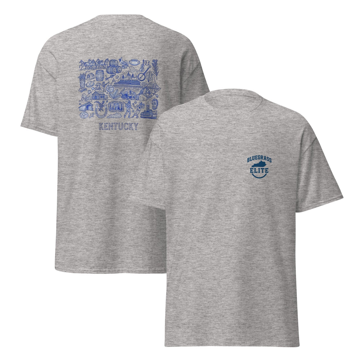 Kentucky Blue ink Back classic tee - SNOODBANGER customs
