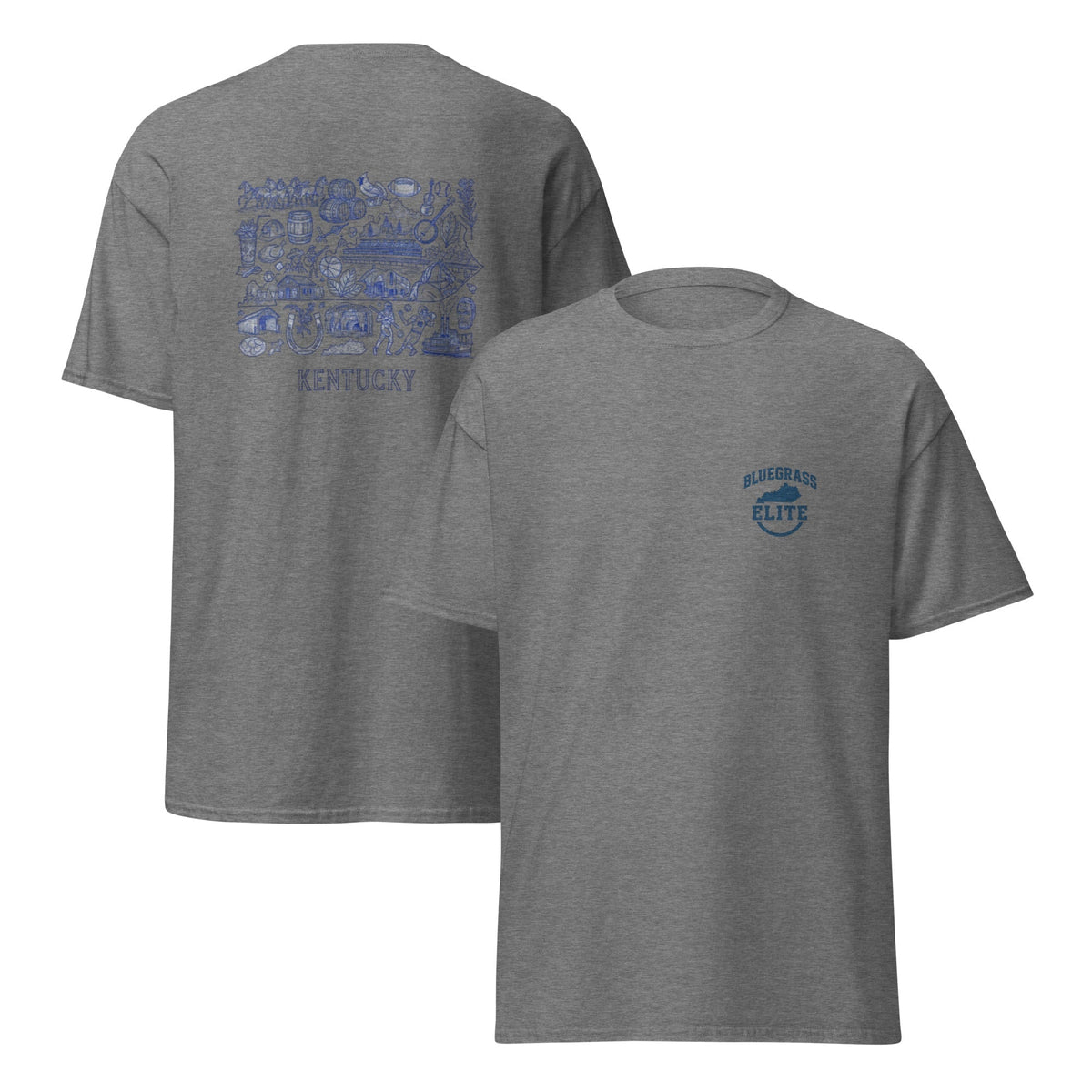 Kentucky Blue ink Back classic tee - SNOODBANGER customs