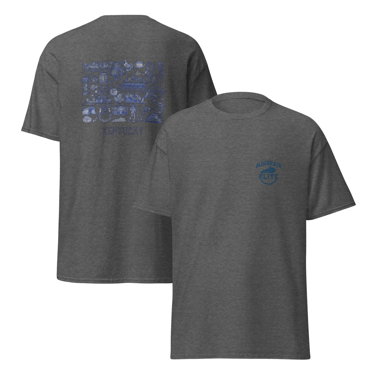 Kentucky Blue ink Back classic tee - SNOODBANGER customs