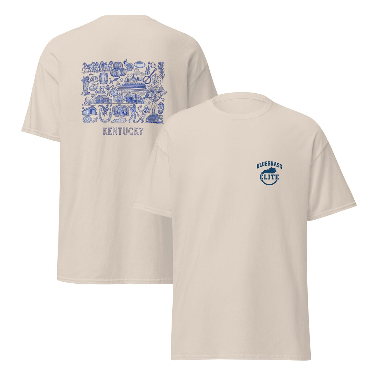 Kentucky Blue ink Back classic tee - SNOODBANGER customs