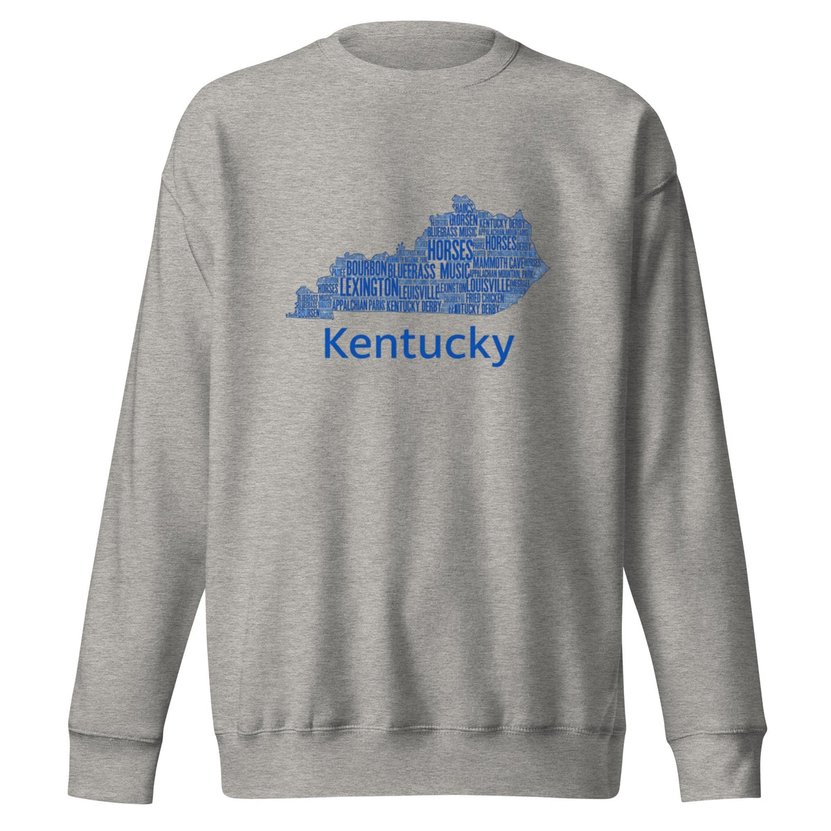 Kentucky Blue Ink Sweatshirt – Comfy & Stylish Cotton-Blend Crewneck - SNOODBANGER customs