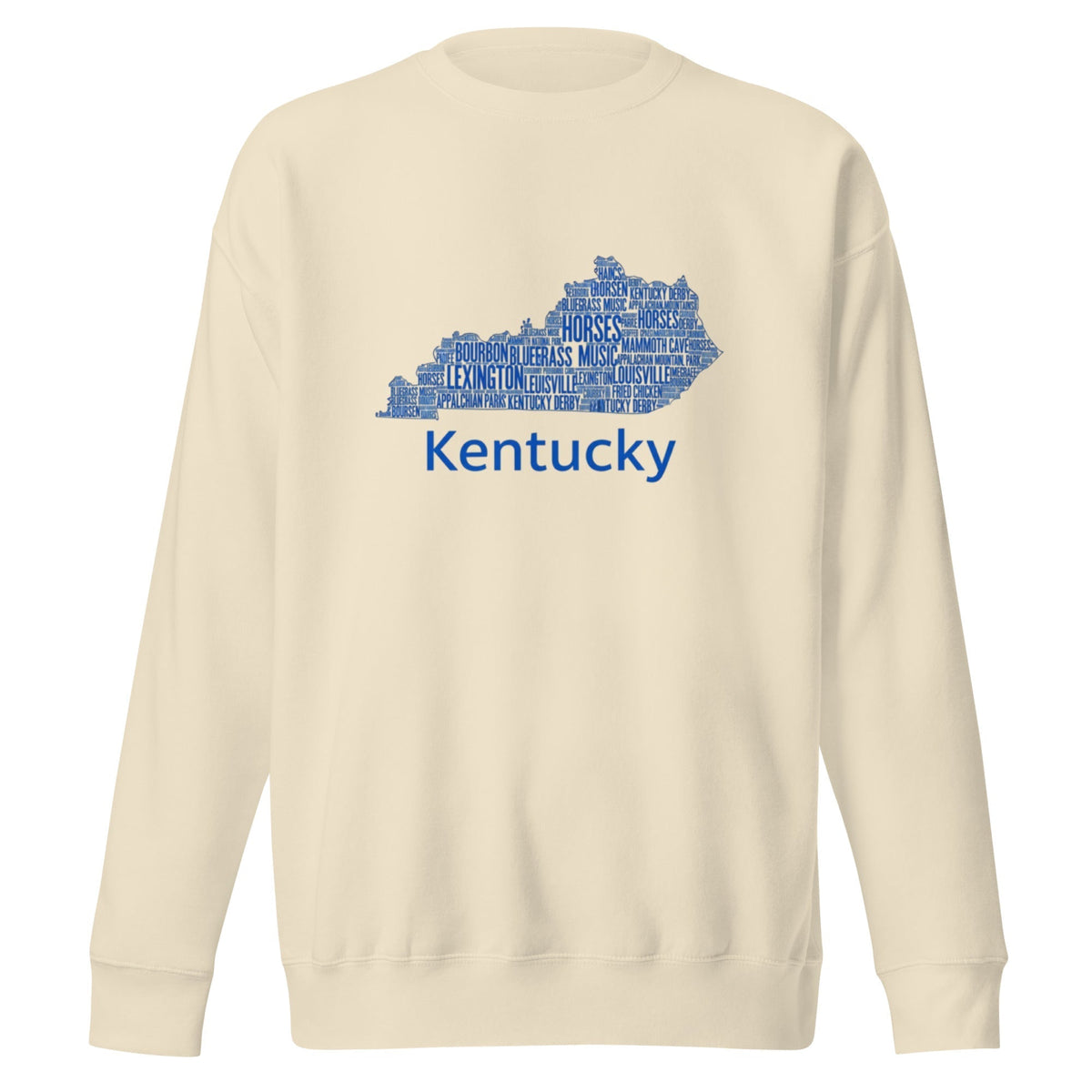 Kentucky Blue Ink Sweatshirt – Comfy & Stylish Cotton-Blend Crewneck - SNOODBANGER customs