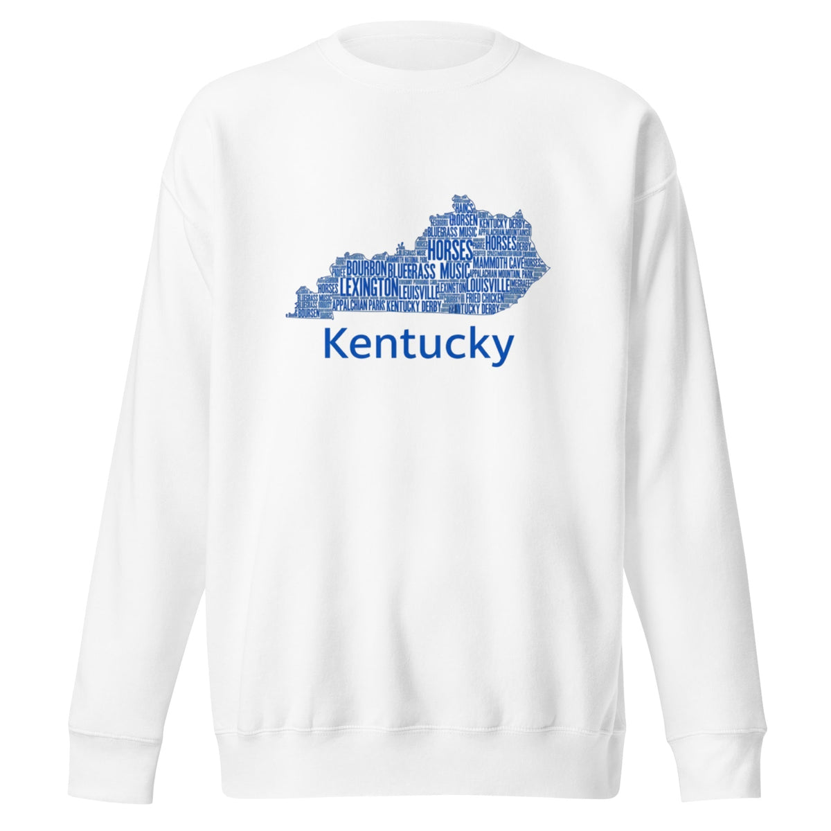 Kentucky Blue Ink Sweatshirt – Comfy & Stylish Cotton-Blend Crewneck - SNOODBANGER customs