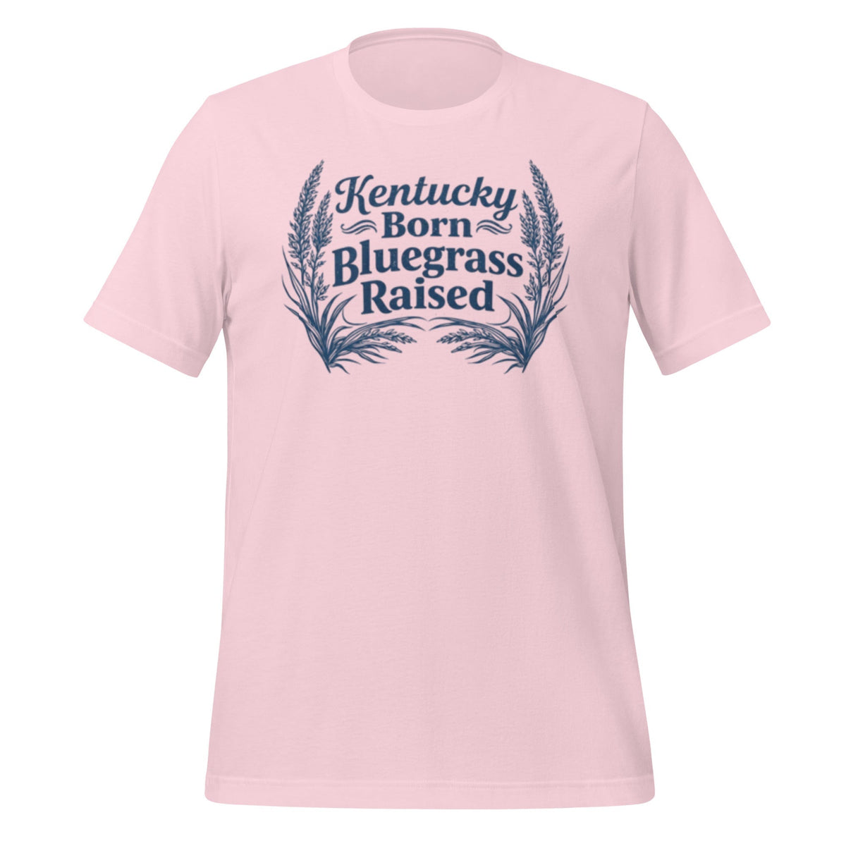 Kentucky Born, Bluegrass Raised T-Shirt | Hand-Drawn Grass Design | Classic Cotton - SNOODBANGER customs